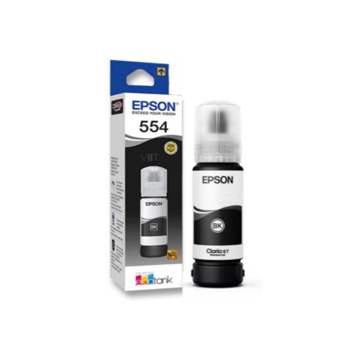 Botella Epson T554120-AL Negro Pigmen para L8160/8180