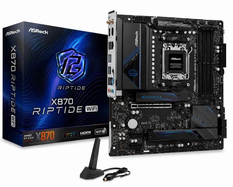 Motherboard (AM5) Asrock X870 Riptide WIFI DDR5 (MB-X870 Ripwifi) (90-MXBPP0-A0UAYAZ)