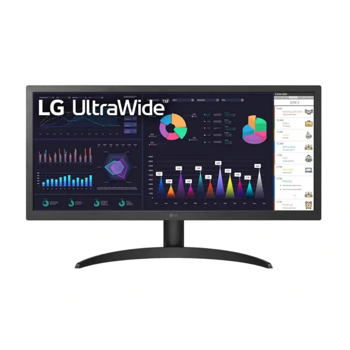 Monitor LG 26 Ultrawide 26WQ500-B Wfhd Narrow Bezel (II)