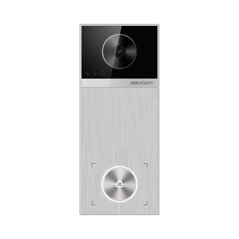 Frente de videoportero IP Hikvision exterior 4MP 150° DS-KV6114-MWBE1