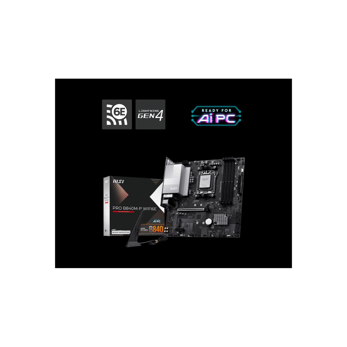 Motherboard MSI PRO B840M-P WIFI6E AM5 DDR5