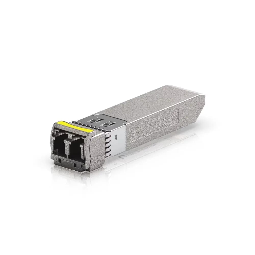 SFP+ transceiver for CWDM that supports 10G connections up to 20 km using single-mode fiber with a duplex LC UPC connector