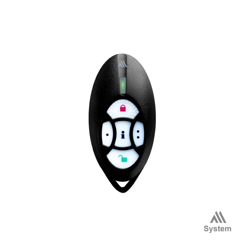 Control remoto bidireccional 5 botones Paradox REM2M negro