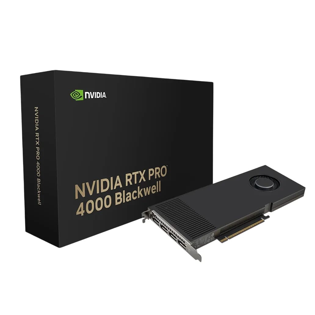 Placa de video PNY QUADRO RTX PRO 4000 Blackwell 24Gb GDDR7 4x Mini Display Port