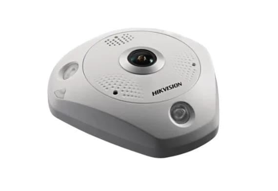 Cámara IP fisheye Hikvision DS-2CD63C5G0-IVS (D) 360° lente 1.29mm