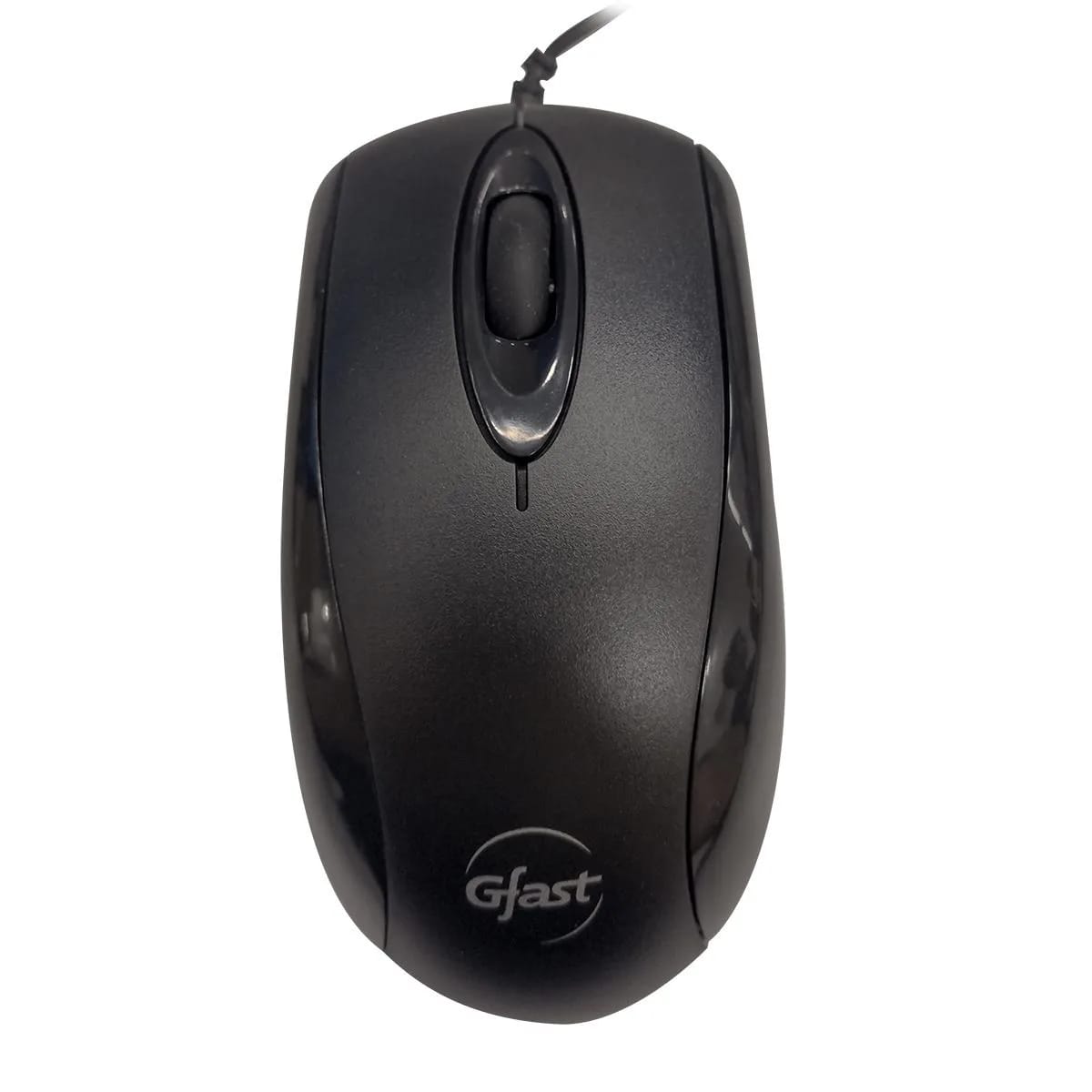 Mouse óptico GFAST MO-383 USB con scroll Negro