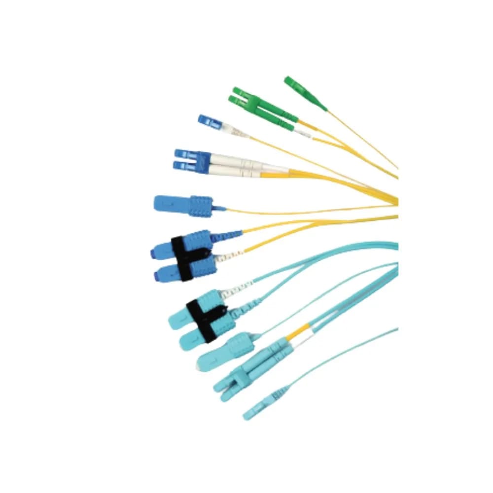 Fiber, Jumper, Duplex, XGLO, Singlemode, LC UPC, LC UPC, OS1/OS2, 8.3/125, Yellow, LSOH-3C, 3 Meter