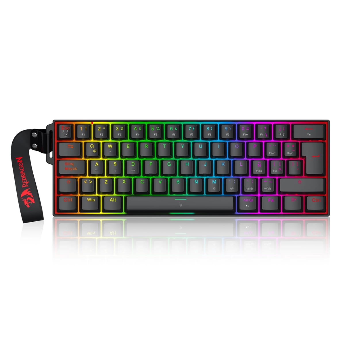 Teclado Redragon Fizz K617 Magnético Negro