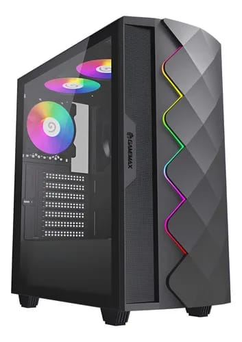 Gabinete GameMax Diamond CP Black ATX 4 fans ARGB