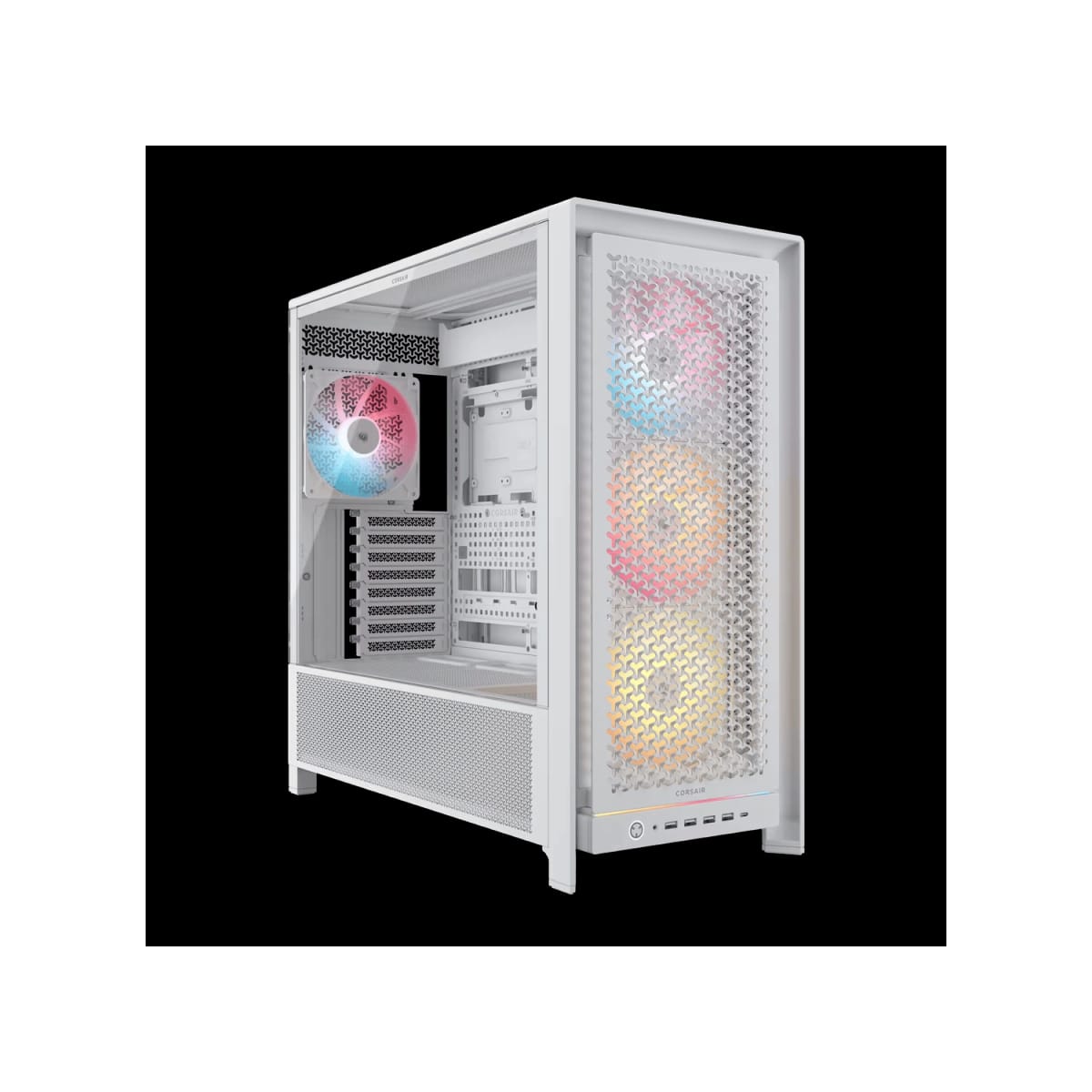 Gabinete CORSAIR FRAME 5000D RS ARGB Mid Tower Aire Elevado blanco