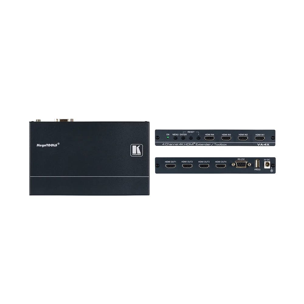 Extensor HDMI 4K de 4 canales/toolbox, 4 canales HDMI independientes en un dispositivo, Interoperabilidad entre HDCP 1.4 y HDCP 2.2