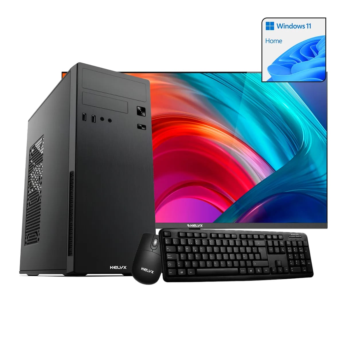 Sistema. Kelyx AMD Ryzen 3-3200G 8G M.2 256G Win 11H + Monitor 24"
