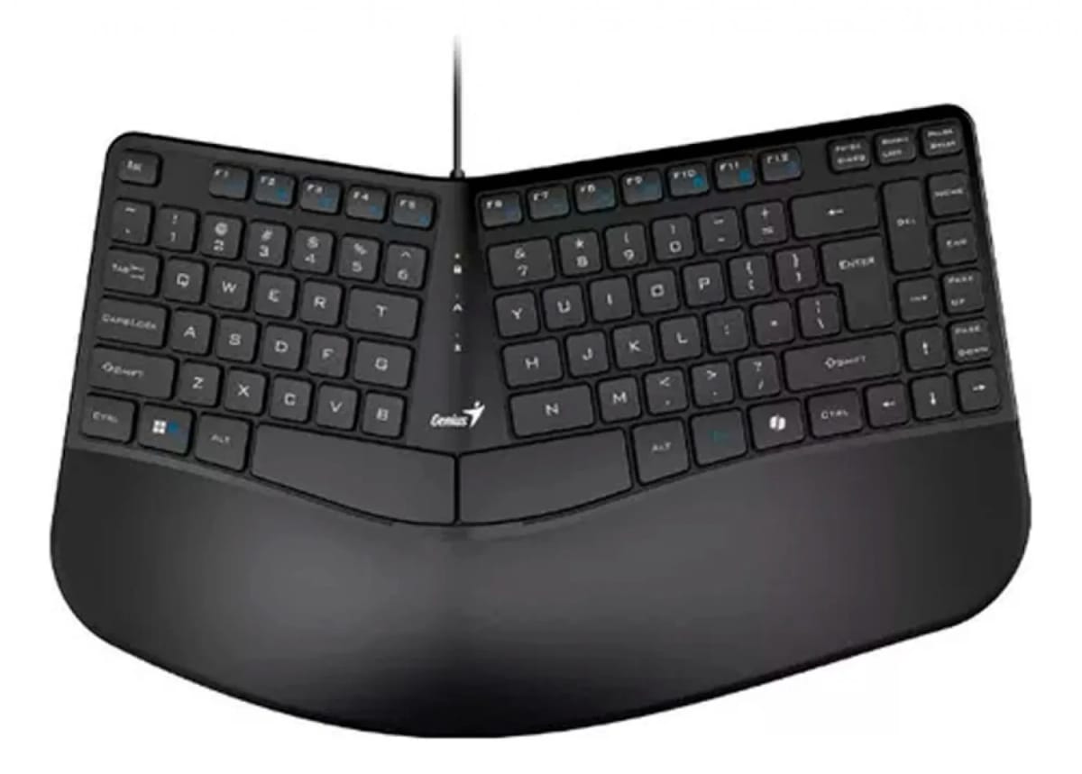 Teclado Curvo Ergonomico Genius Ergo KB-700 Black USB