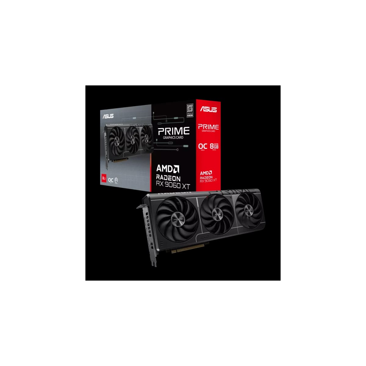 Placa de Video ASUS AMD Radeon PRIME RX9060XT O8GB GDDR6