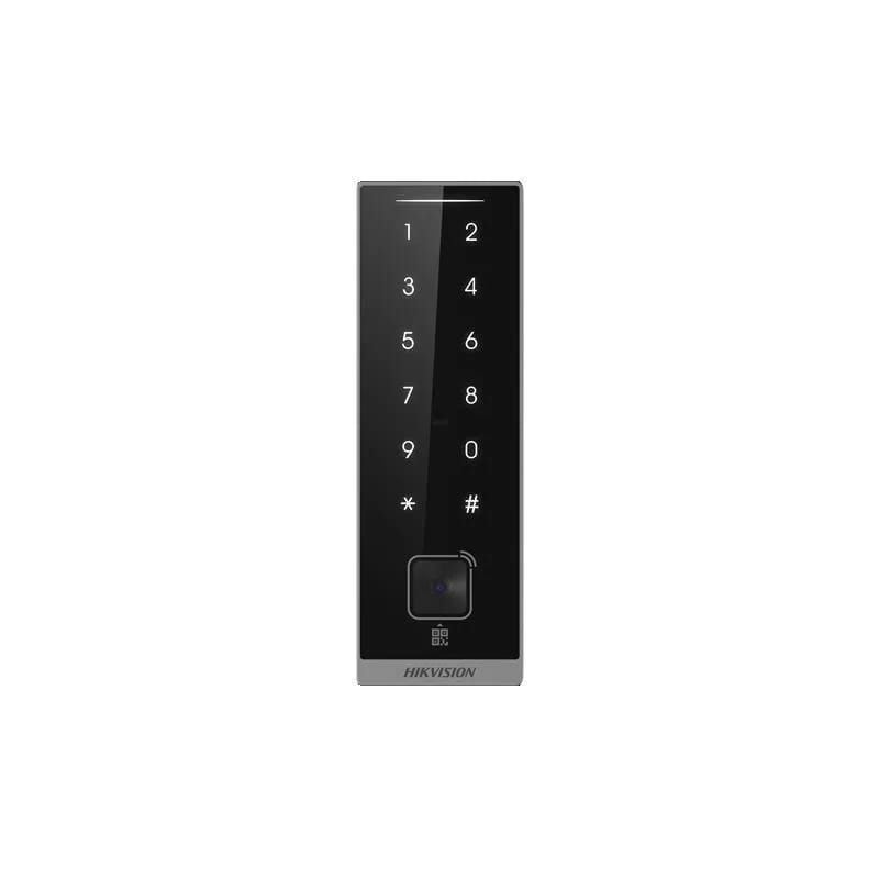 Lector de control de acceso Hikvision QR, tarjeta EM y teclado táctil DS-K1105ENKB-QR