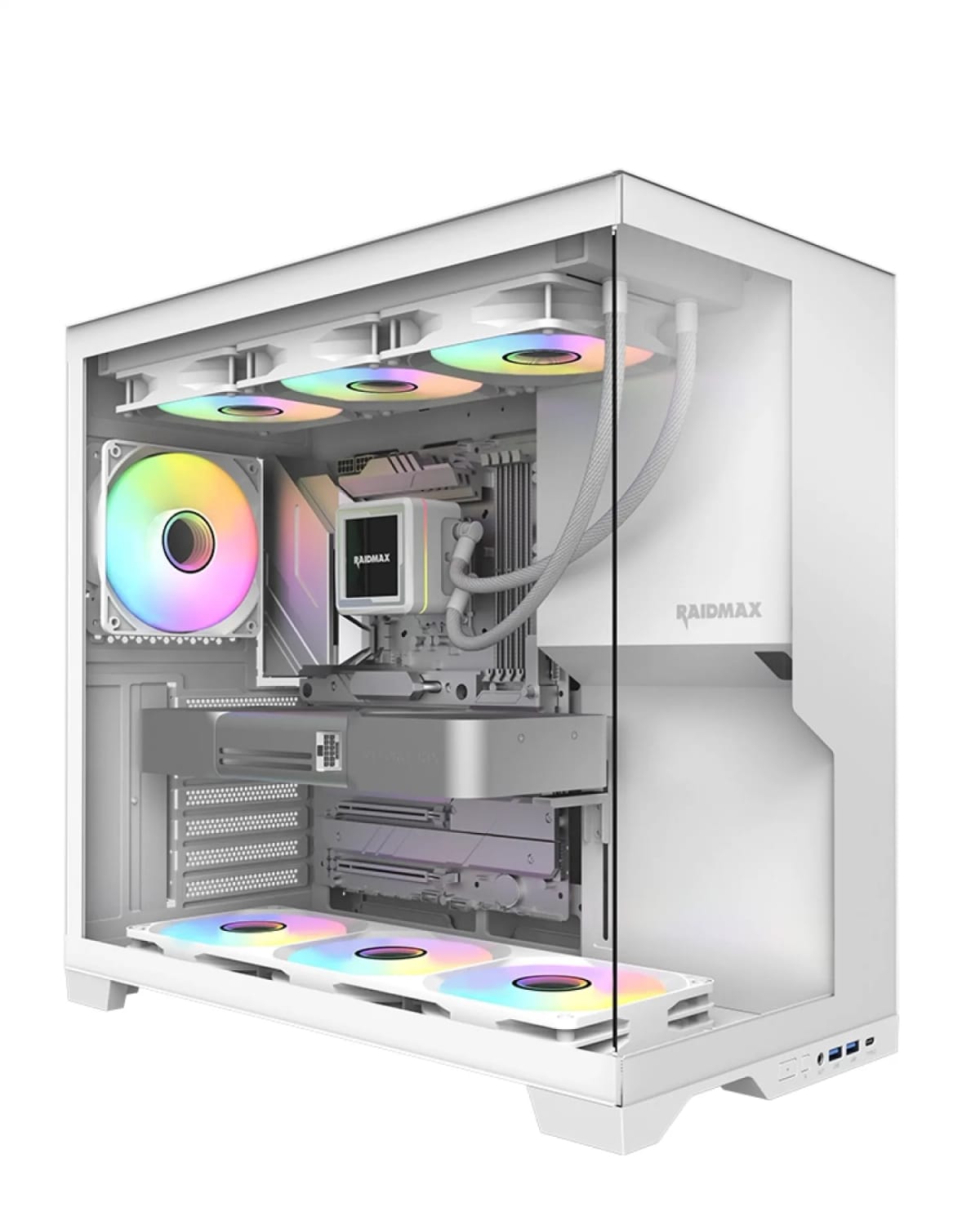 Gabinete Gamer Raidmax Infinita i700 White ARGB TG