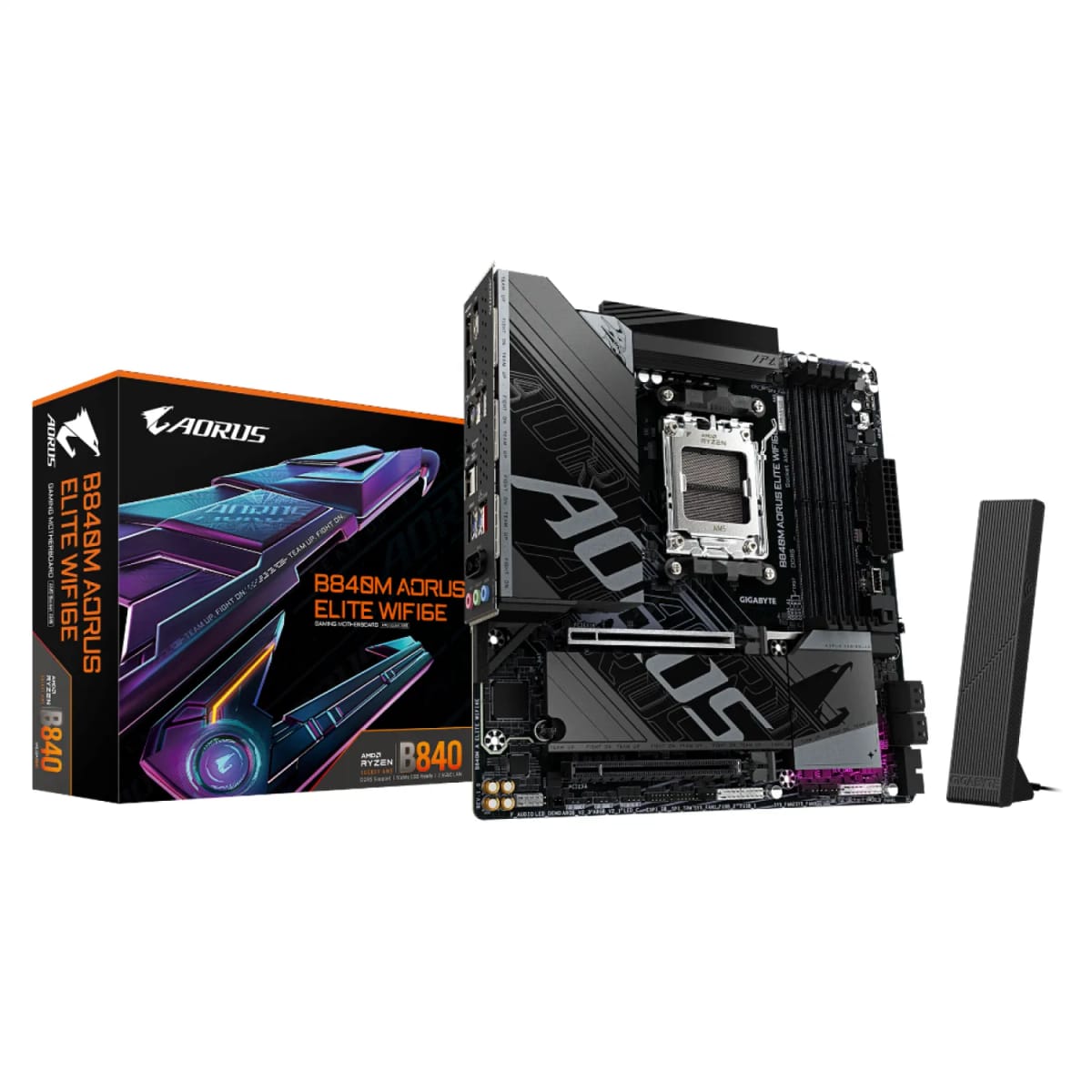 Motherboard Gigabyte (AM5) B840M Aorus Elite WIFI6E