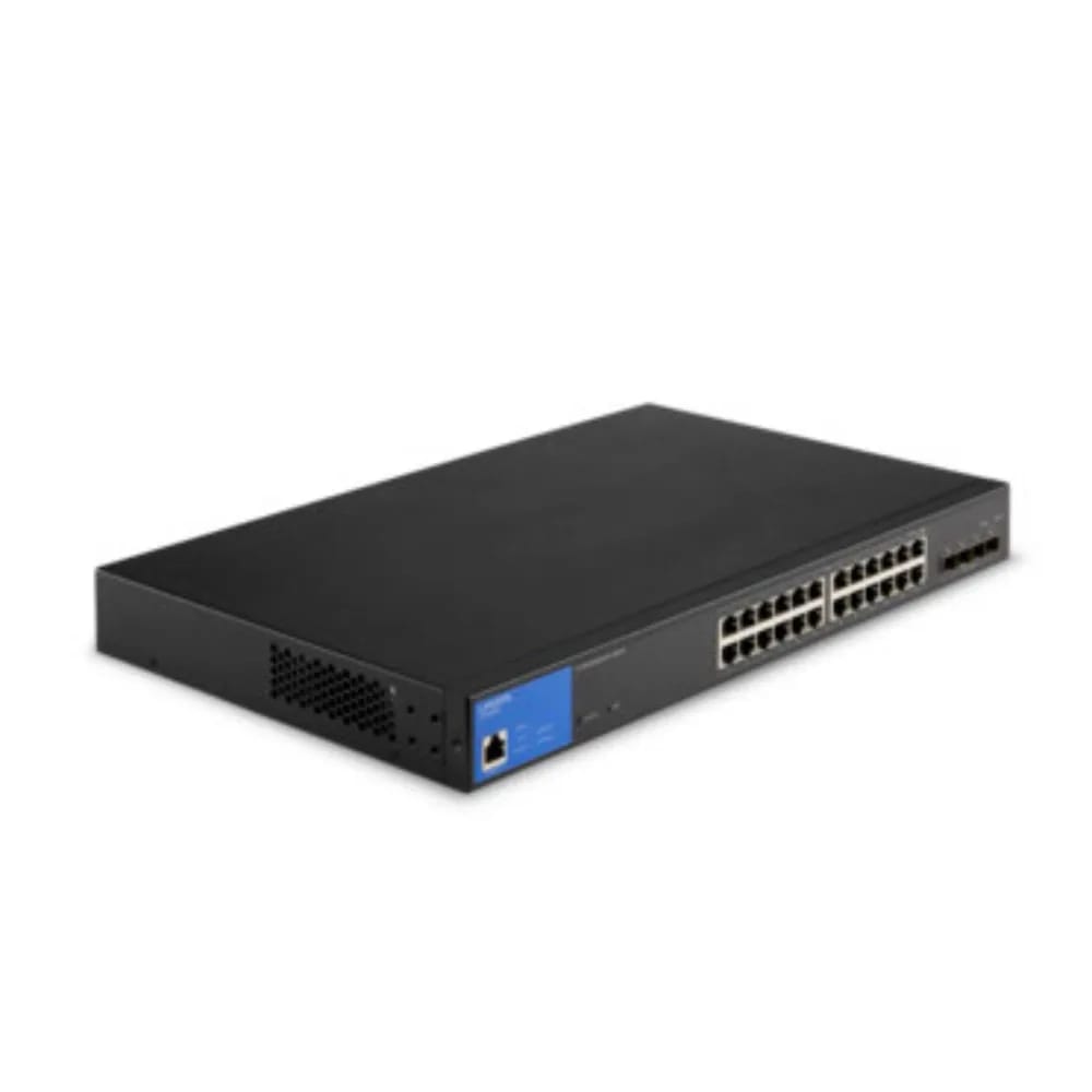 24 Port Managed POE+ Switch W/ 4 SFP+ 410W