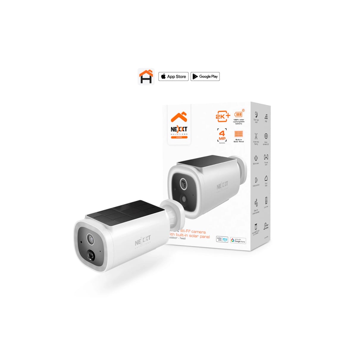 Cámara WiFi Nexxt con panel solar NHC-OF30S