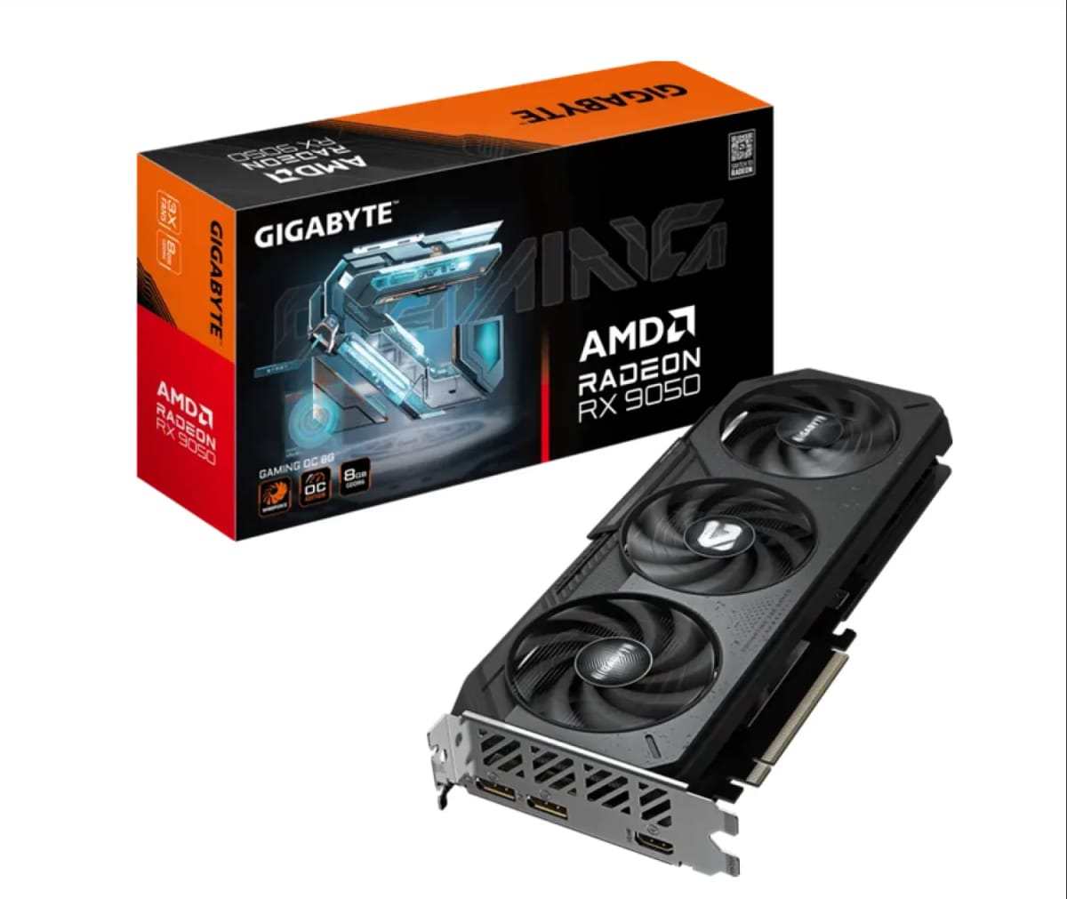 Placa de Video Gigabyte Radeon RX 9050 Gaming OC 8GB