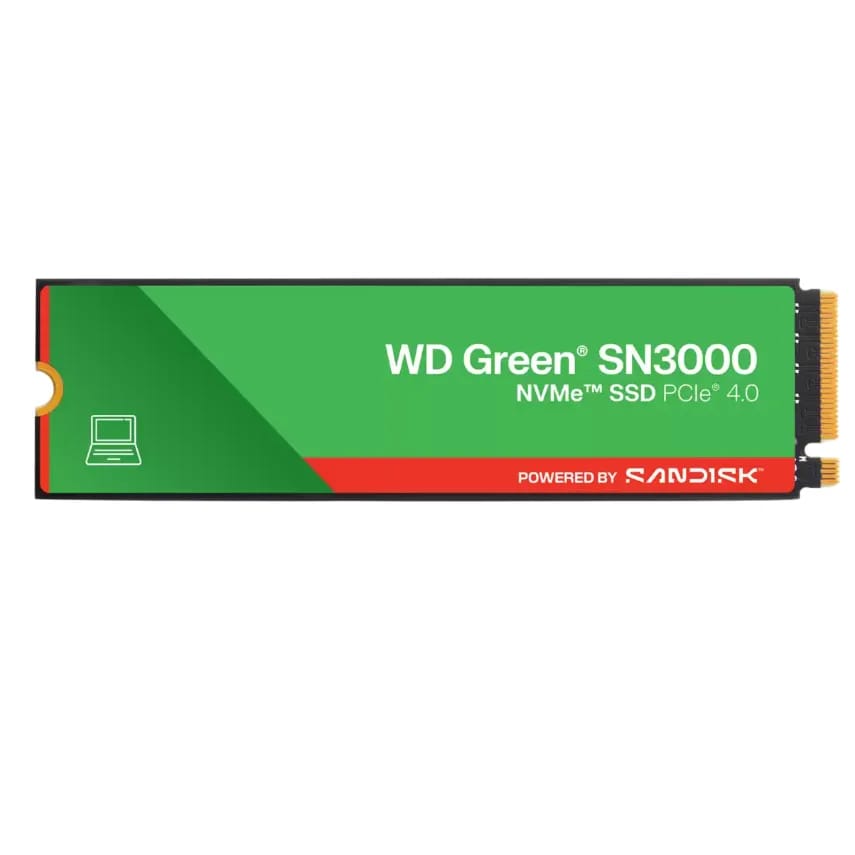 SSD M.2 NVME 500GB G4 Wd Green SN3000