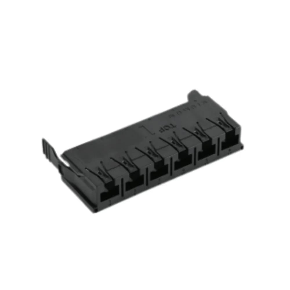 Copper, Adapter Plate, LightVerse Combo, Empty, UTP, 6 Port, Black