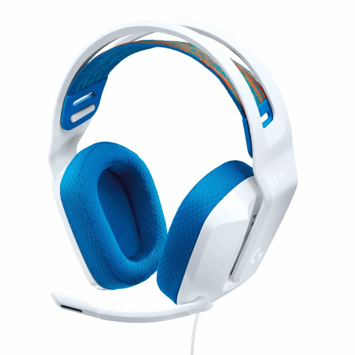 Auricular Logitech G335 con microfono/ cable gaming Logitech G blanco