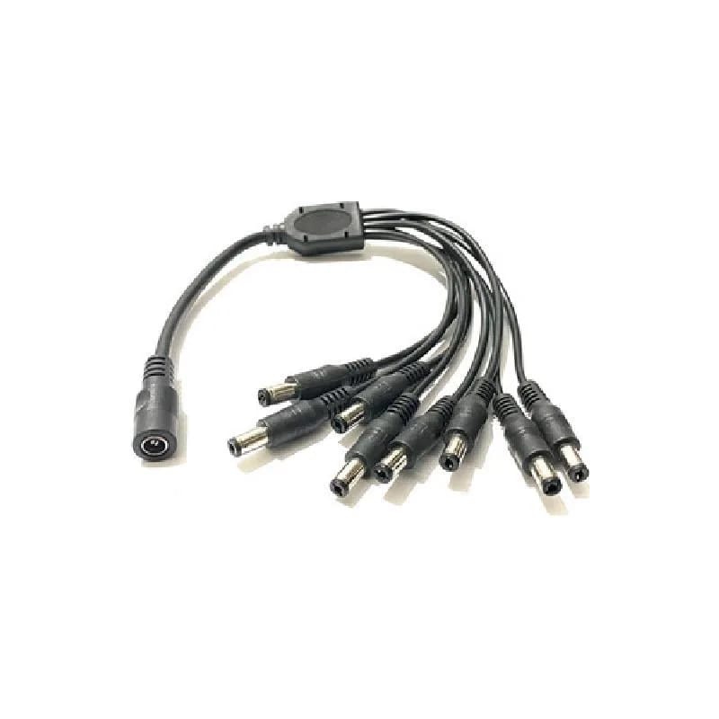 Cable adaptador de alimentación 12V dLux DL-1x8 para CCTV