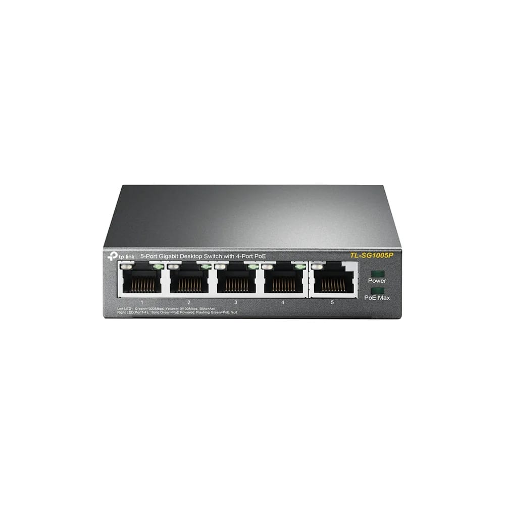 Switch TP-Link TL-SG1005P 5 puertos Gigabit 4 PoE de escritorio