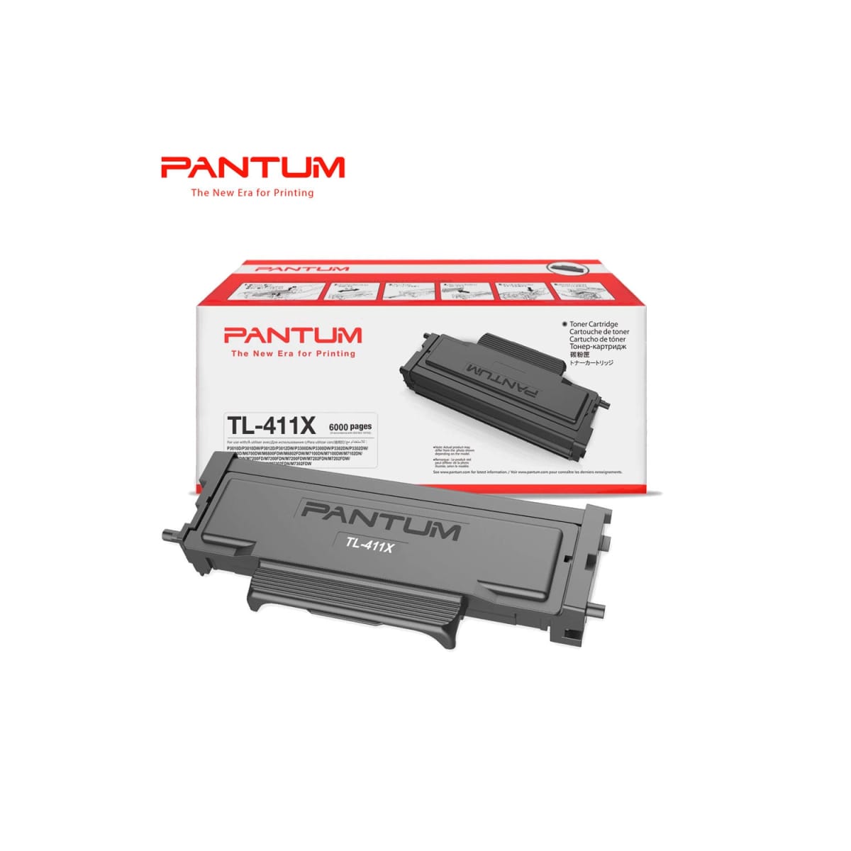 Tóner Pantum TL-411X Negro 6.000 páginas