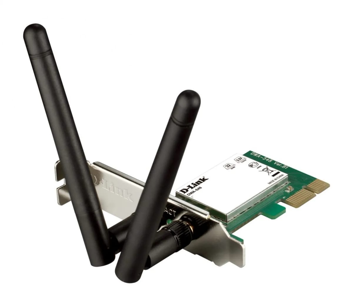 D-Link Placa de Red Pci-E DWA-548 WIFI 4 N300 con 2 Antenas
