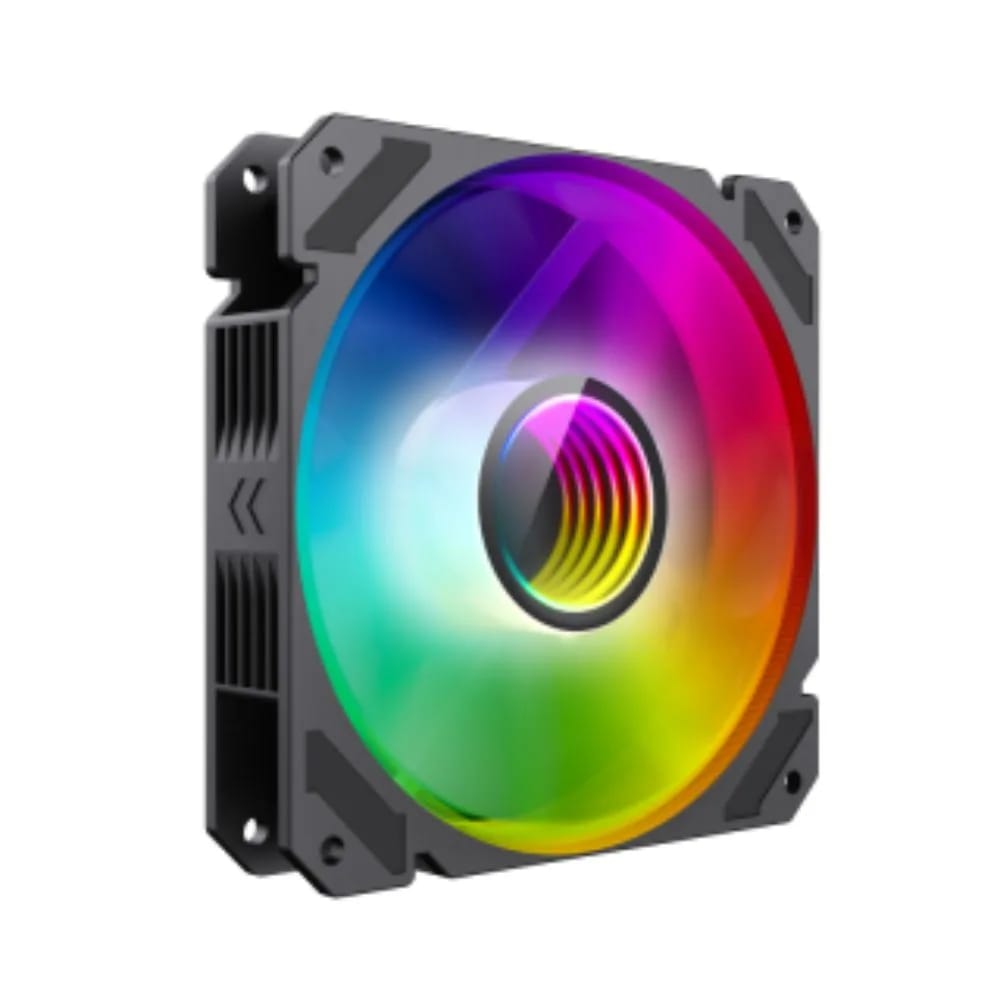 Cooler fan GameMax FN12A-C8I PWM ARGB para gabinete Vista Black