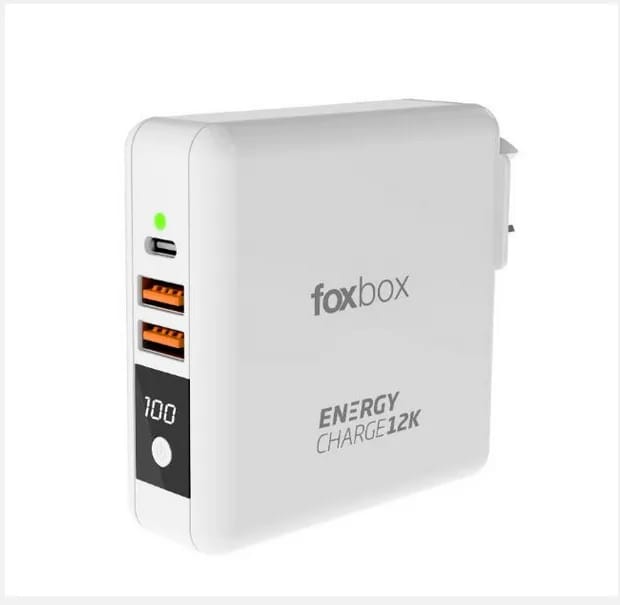 Power Bank Foxbox Energy Charge 12000mAh Blanco