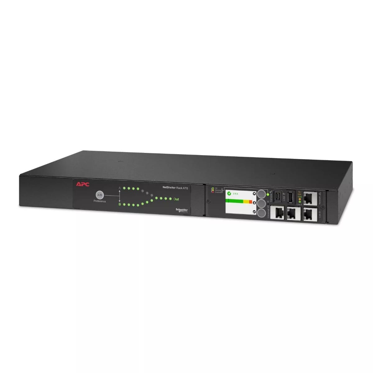 Apc Ats para Rack, 230 V, 16 A, Ent C20. Sal C13/C19