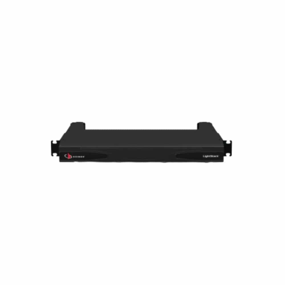 Fiber, Enclosure, LightStack, Rack Mount, 1U, Sliding Access, 12 Openings, Black