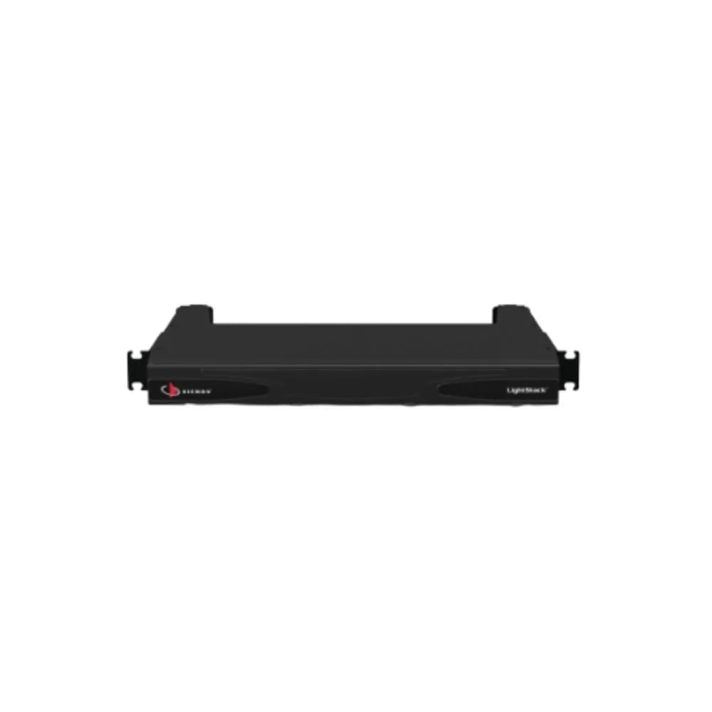 Fiber, Enclosure, LightStack, Rack Mount, 1U, Sliding Access, 12 Openings, Black