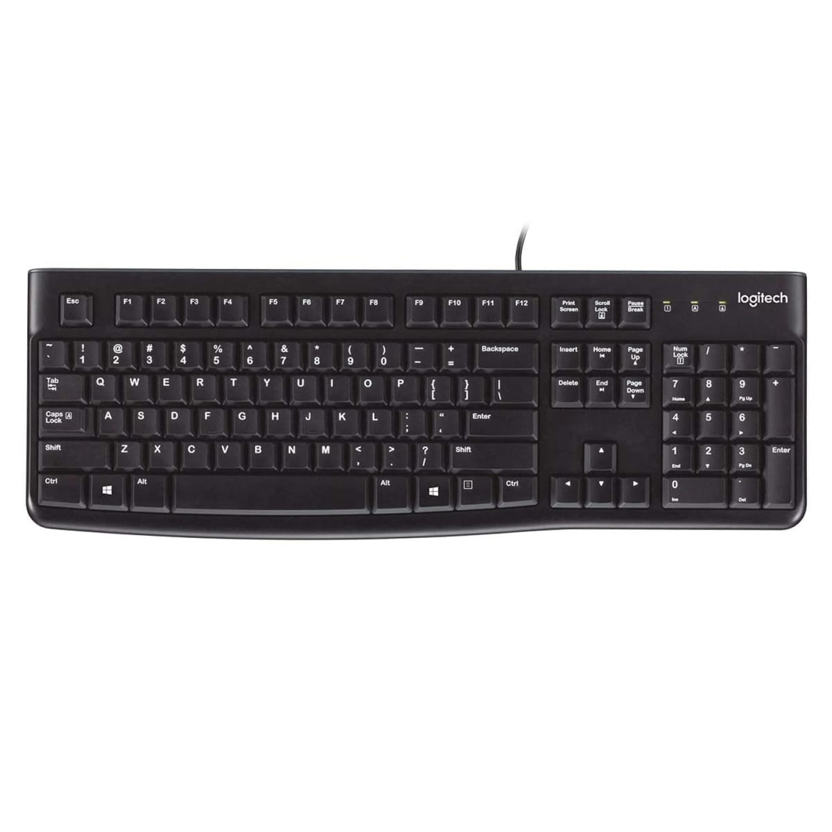 Teclado con Cable LOGITECH K120 Negro