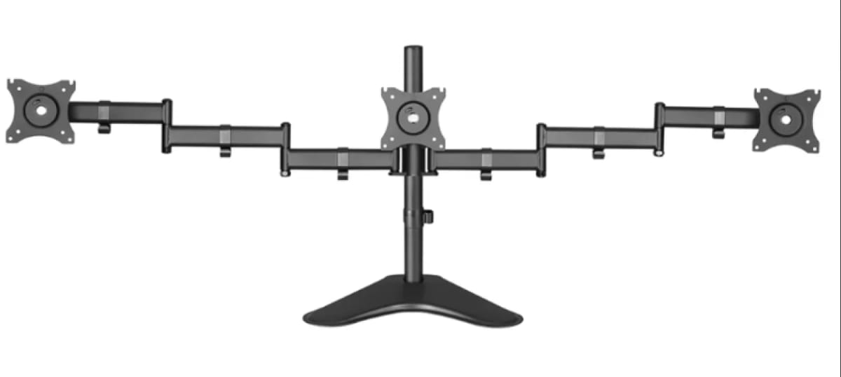 Soporte Intelai Triple Escritorio con Base 13 27 Max 24KG