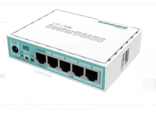 RB Mikrotik 750GR3 5 Eth Gigabit Lvl 4 con Case sin Fuente