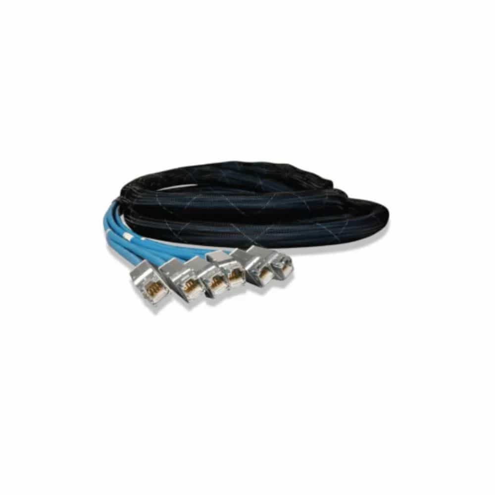 Copper, Trunk, Category 6A, Solid F/UTP, LSOH-1, 6 Leg, Violet Cable, Expando, ZMAX Hybrid, Black, ZMAX Hybrid, Black, 7 Meter, T568B