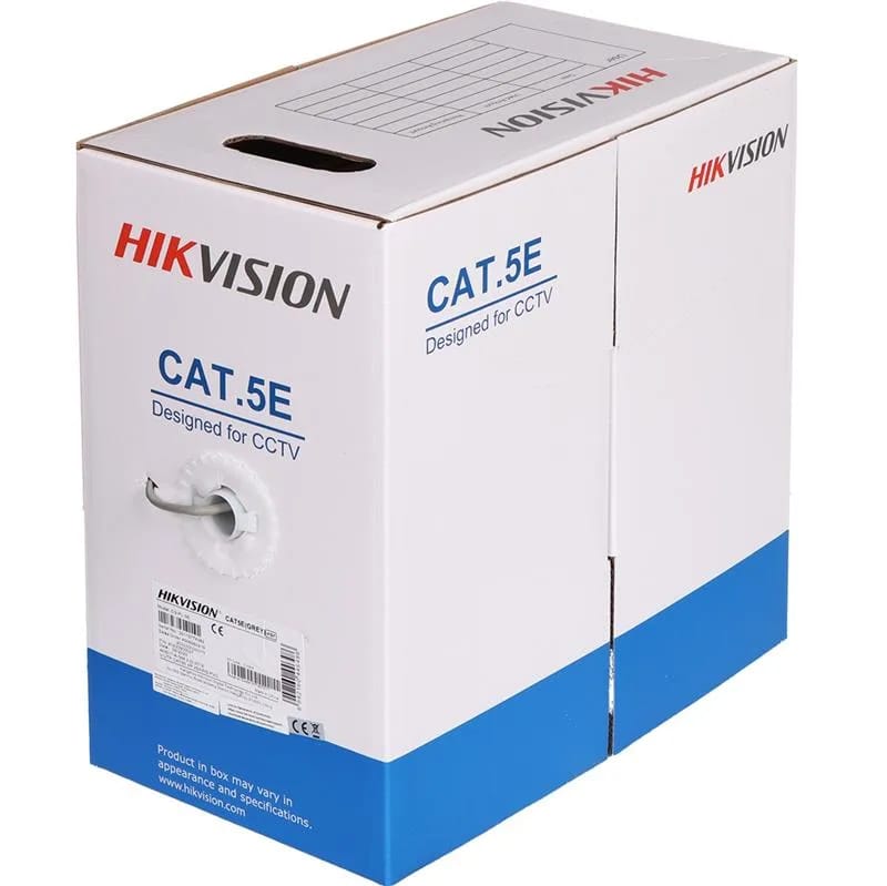 Cable UTP CAT5E Hikvision interior CMX 305m DS-1LN5E-E/E