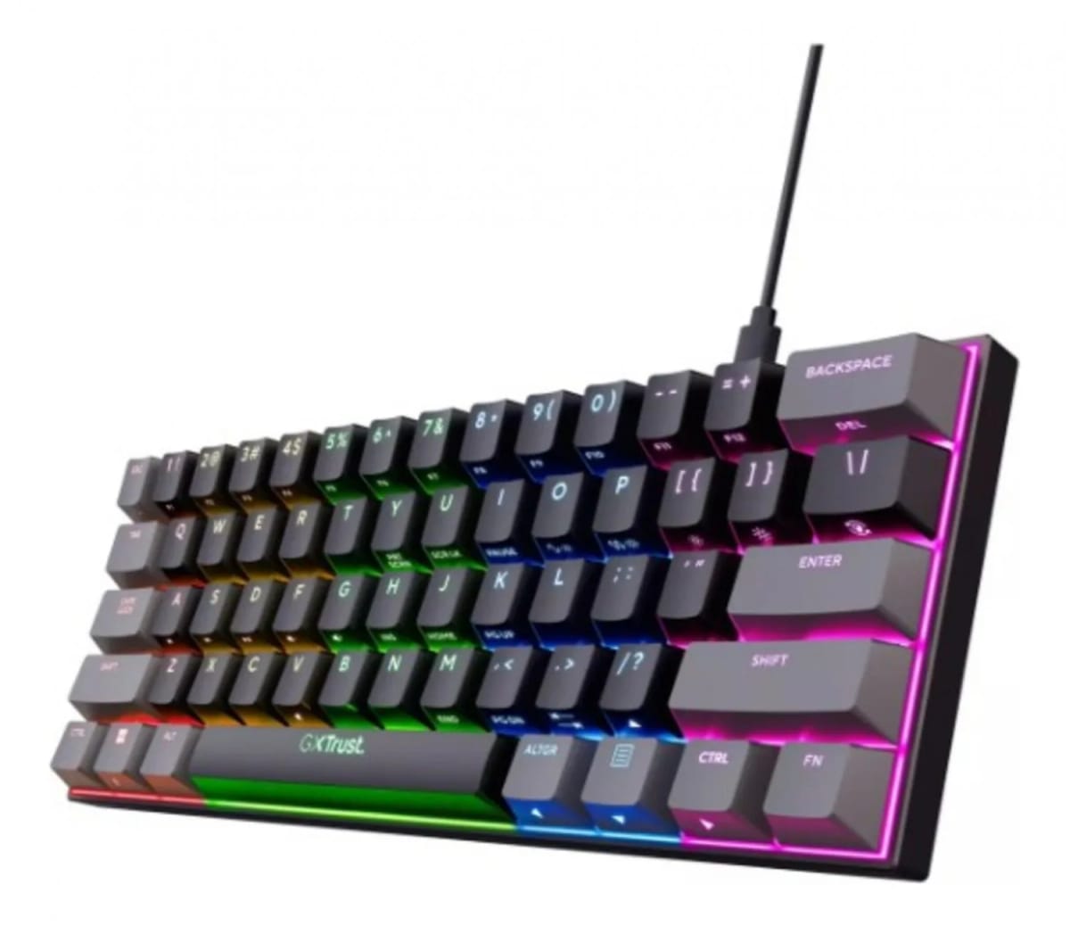 Teclado Trust Acira Mini Gaming ES GXT867