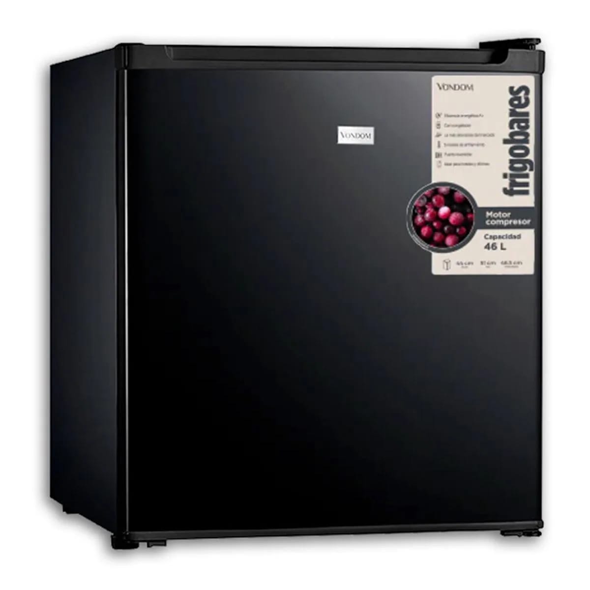 Frigobar Vondom 48 L Negro Con Motor Compresor
