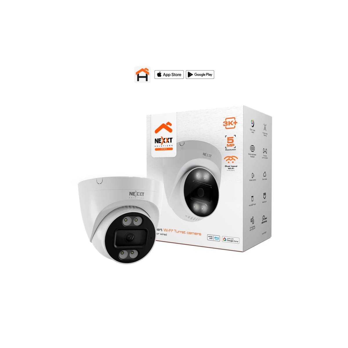 Cámara inteligente turret WiFi Nexxt NHC-IF20T