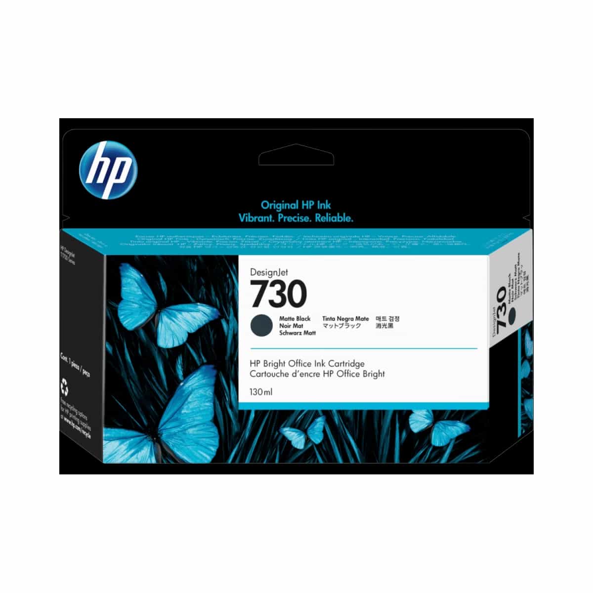 Cartucho de Tinta Plotter HP 730 Negro Mate