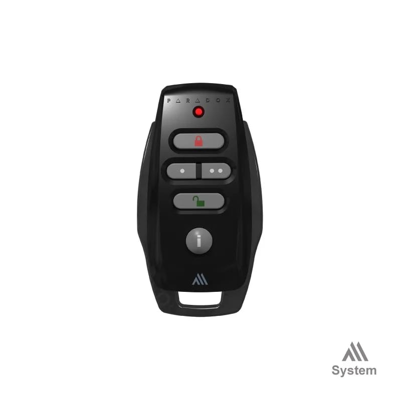Control remoto bidireccional 5 botones Paradox REM25M negro