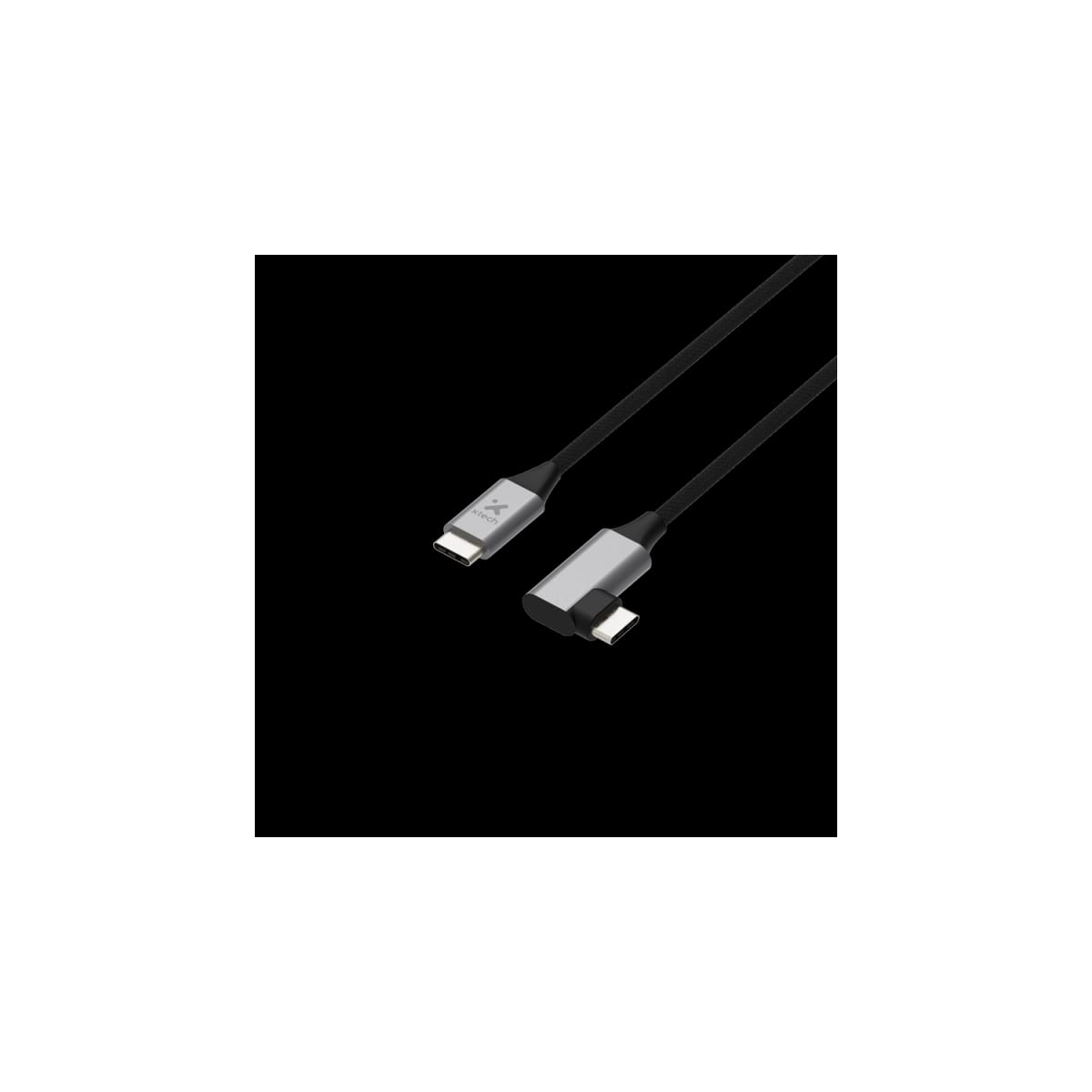 Cable Xtech USB C 2,0 macho a macho en L 3m