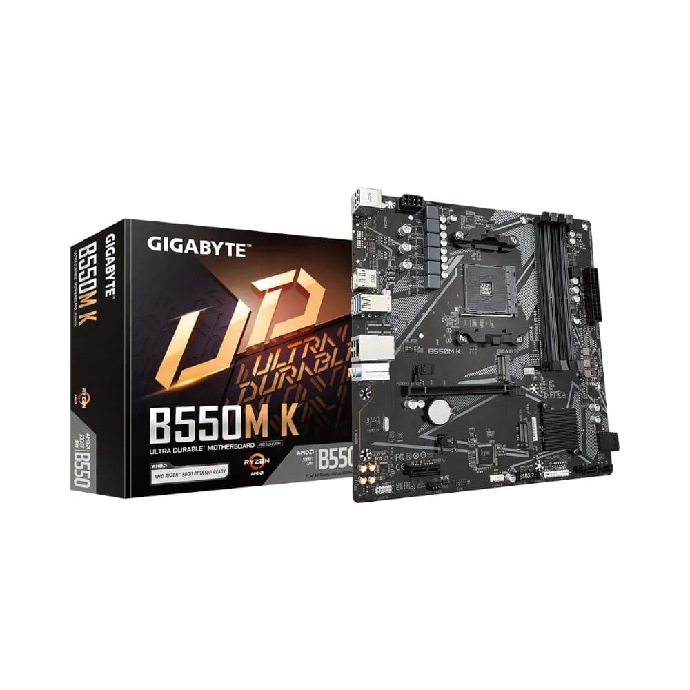 Motherboard Gigabyte B550M K DDR4 AM4 (Serie 3000/4000/5000)