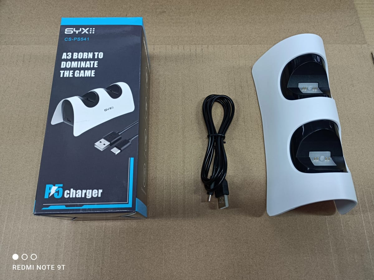 Cargador para joystick PS5 Syx Type-C CX-PS541