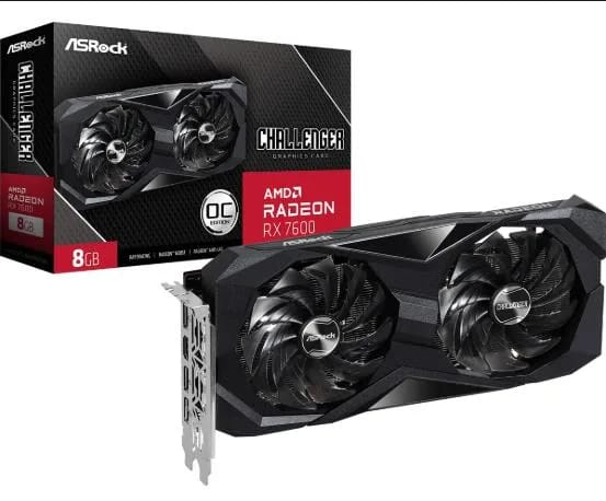 GPU Asrock Radeon RX7600 Challenger 8GB OC (90-GA41ZZ-00UANZ)- (00UANF)